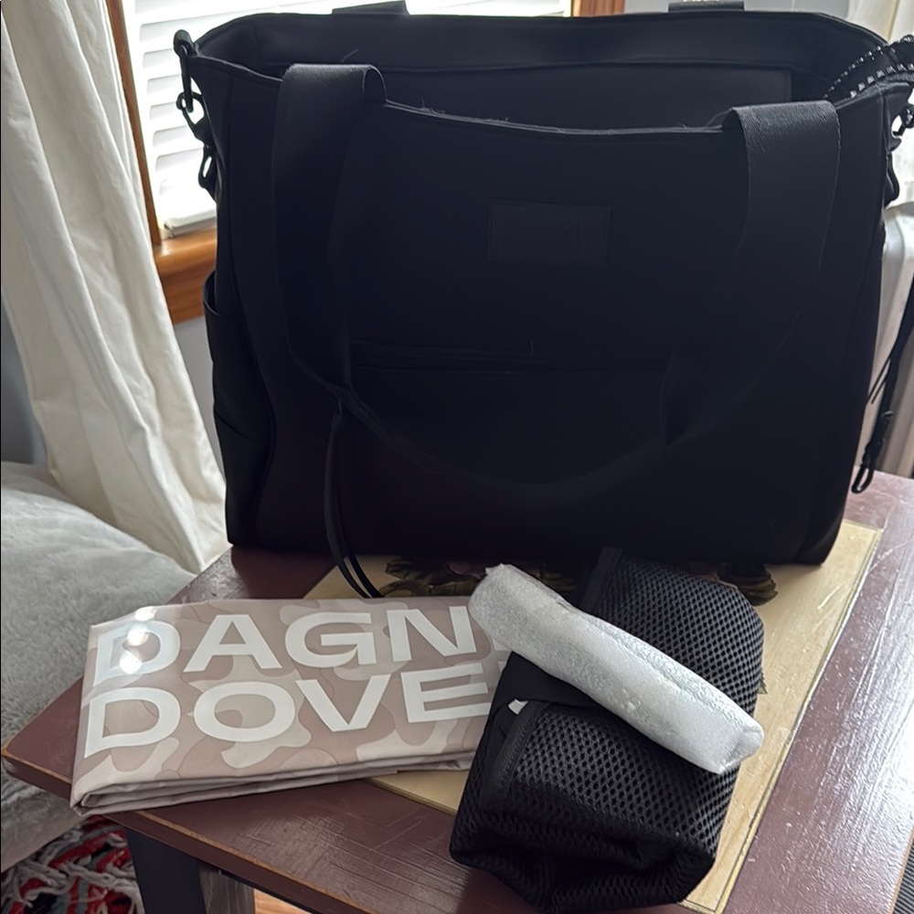 Dagne Dover Black Wade Diaper Tote Bag